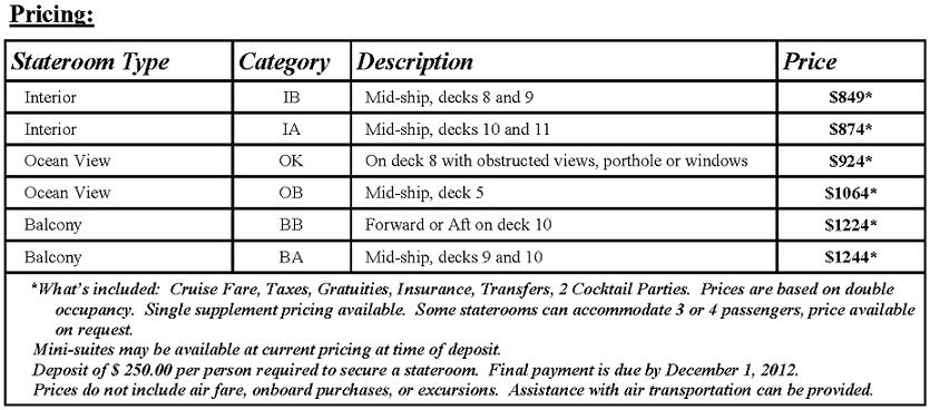 Cruise Pricing